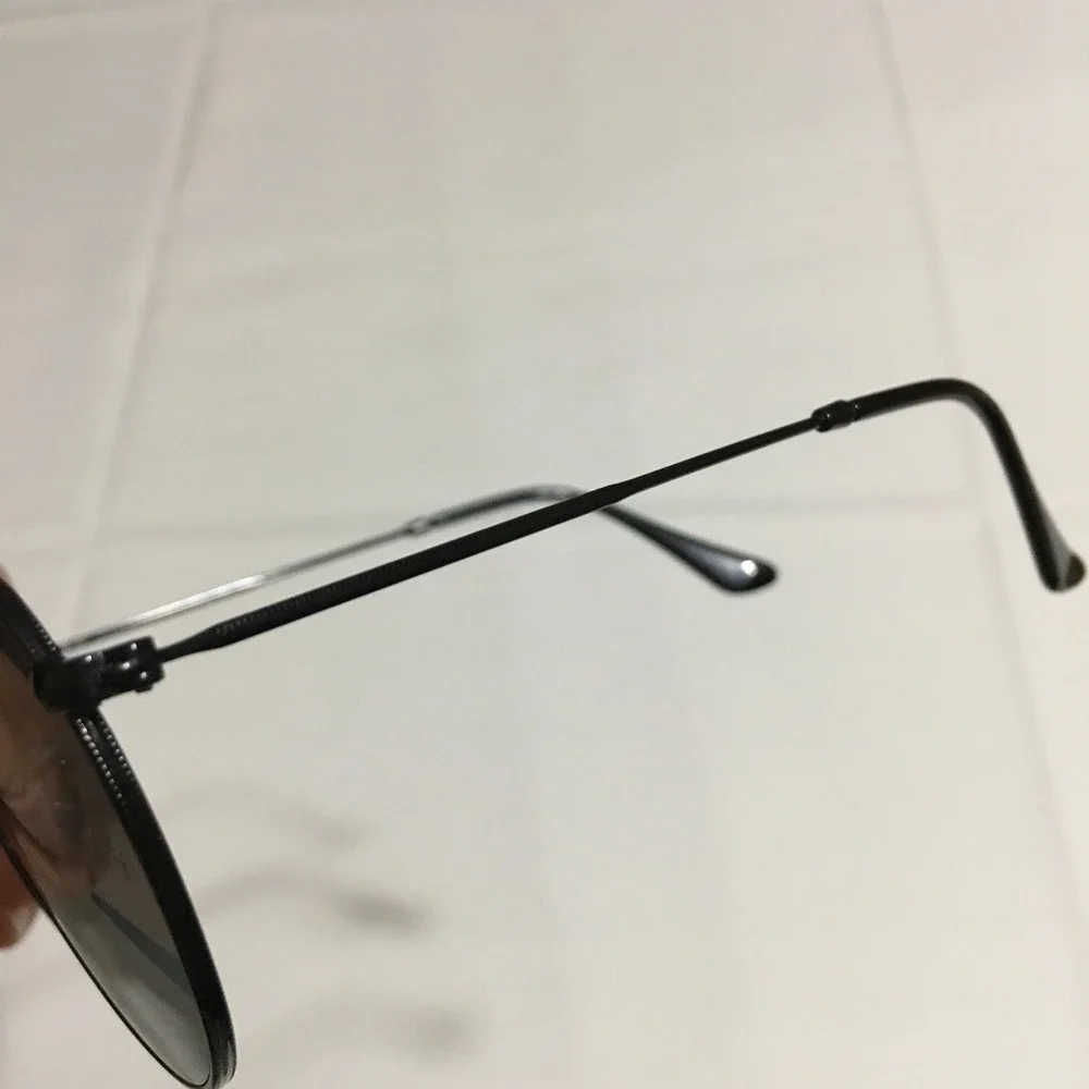 Ray-Ban RB3447-N 002/71 Sunglasses Round Metal 53-21-145 Black Italy